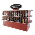 2 Shelf Wind Display Bin w/Lockable Extra Storage